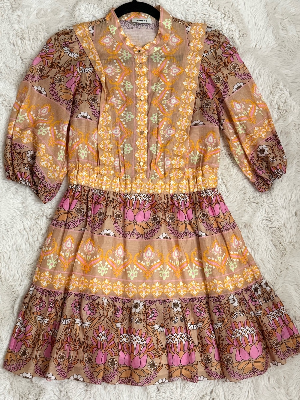 Sandro
Linen Floral Ruffled Dress $565🔥 - Picture 5 of 8